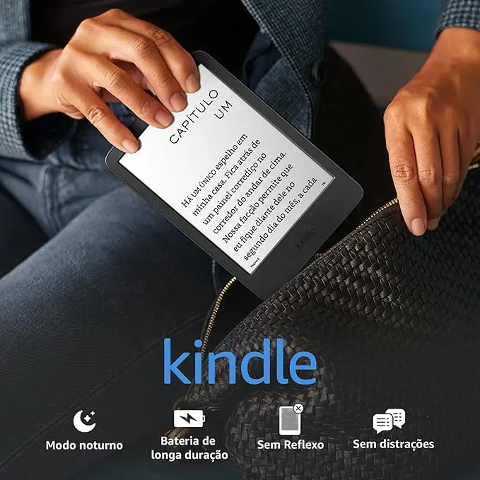 Kindle 11ª Geração com 16GB de armazenamento, ideal para leitura de eBooks