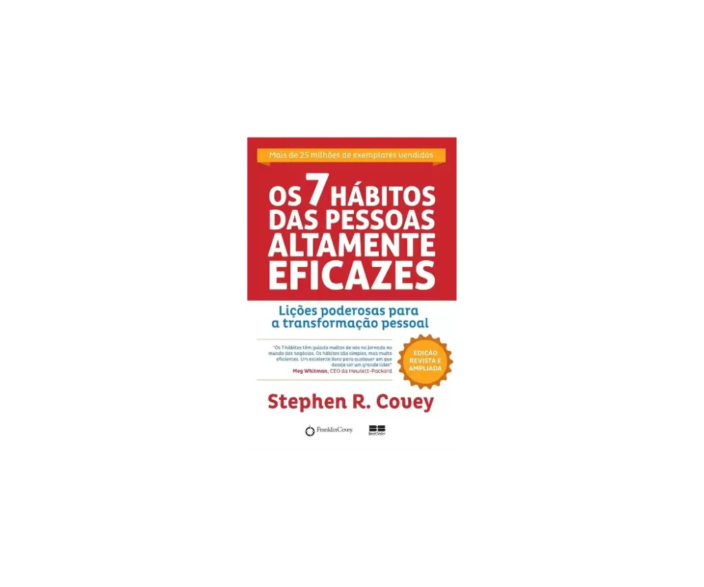 Livros para Evolução Pessoal - Capa do livro "Os 7 Hábitos das Pessoas Altamente Eficazes" de Stephen R. Covey.